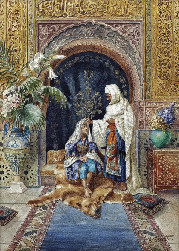 The Caliph and his favourite by Rudolf Ernst